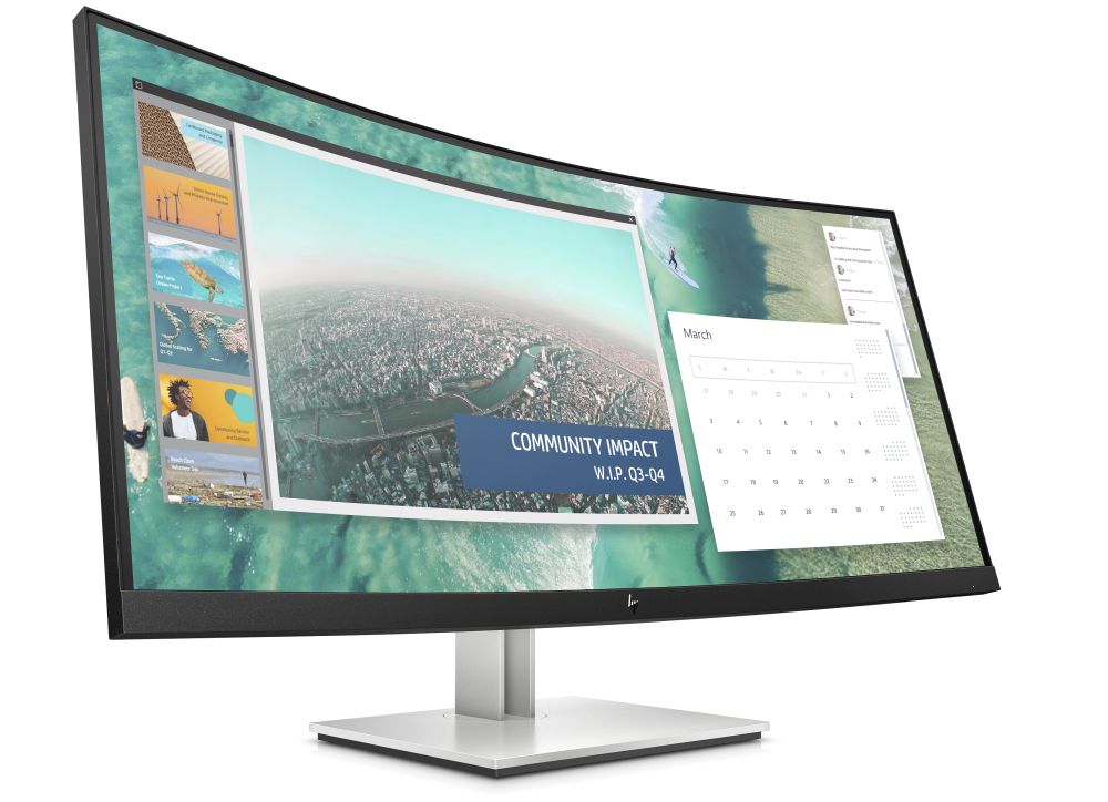 HP E344c Curved Monitor FrontRight