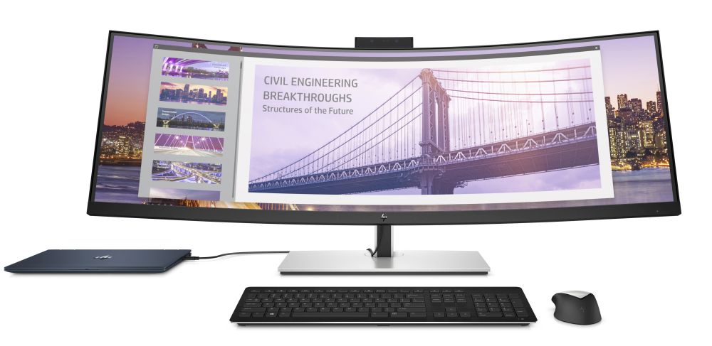 HP S430c Curved Ultrawide Monitor With HP Elite Dragonfly
