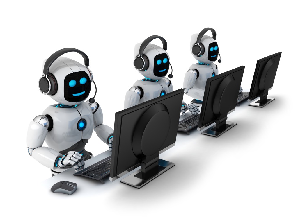 call center servizio clienti robot