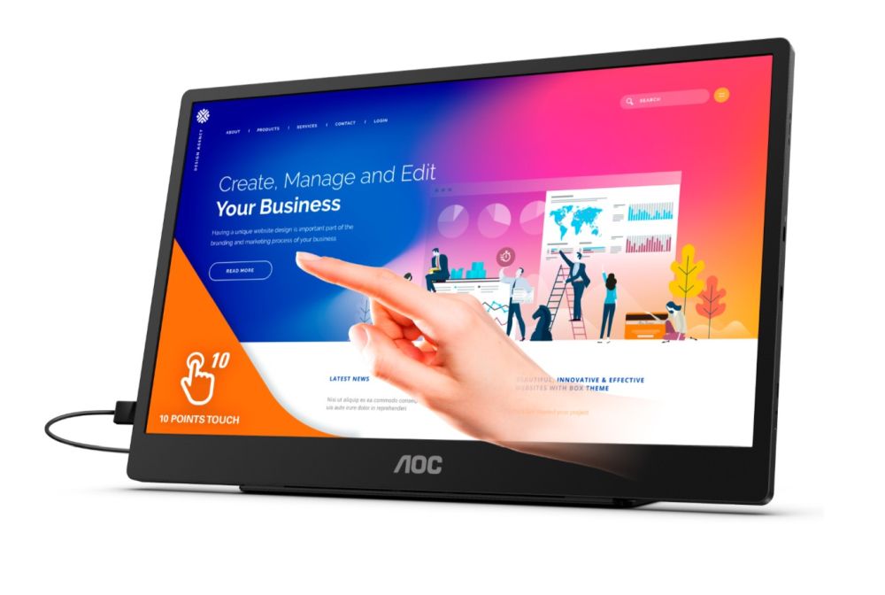 AOC 16T2 il display portatile da15.6" per aumentare la produttività thumbnail