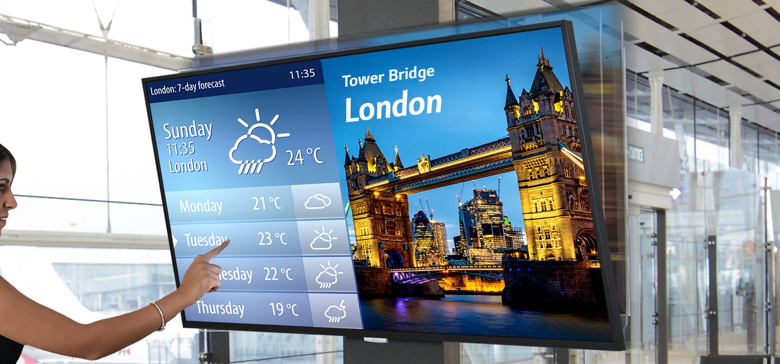 LG e DISPLAX trasformano un normale display in touch screen thumbnail