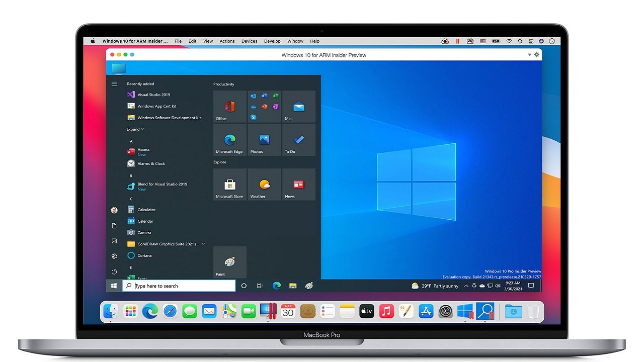 La nuova versione di Parallels permette di usare Windows 10 sui nuovi Mac M1 thumbnail