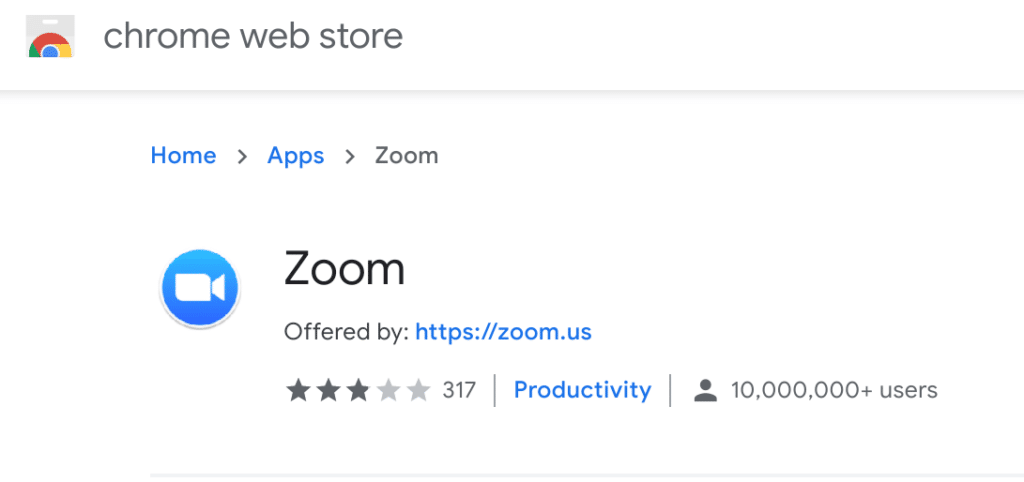 Zoom Chrome OS