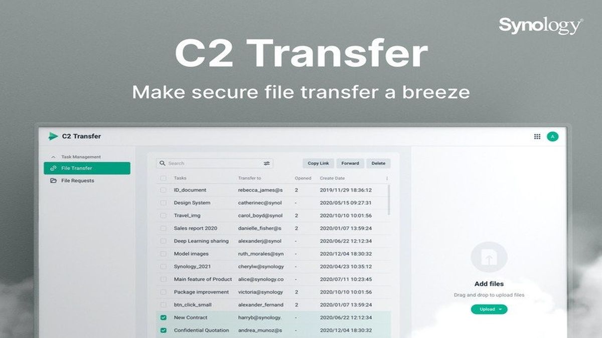 Synology lancia C2 Transfer per proteggere lo spostamento e condivisione dei file thumbnail