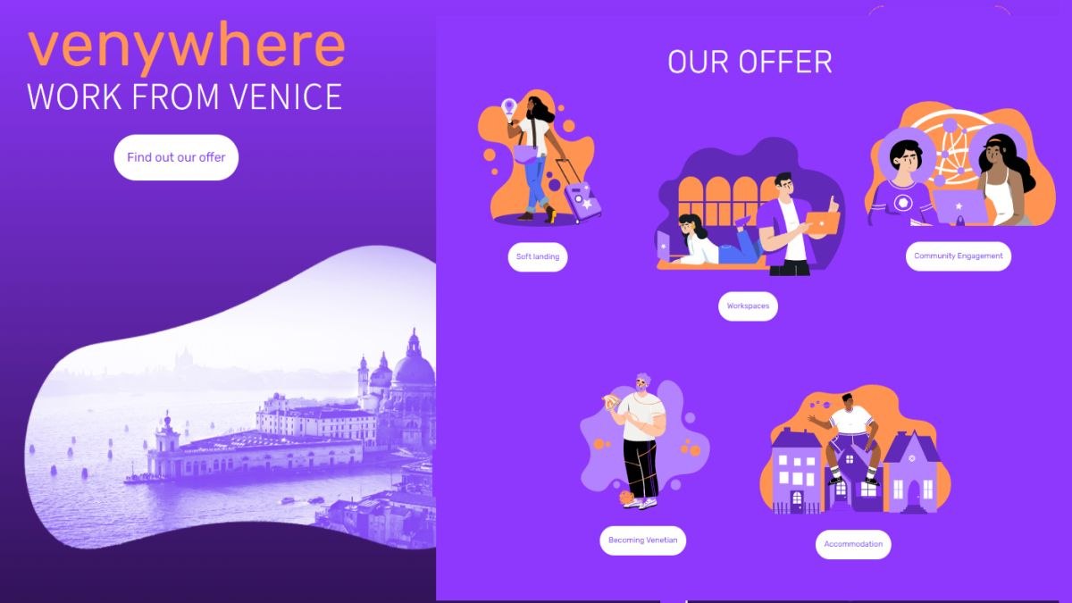 Nasce Venywhere, la piattaforma che vuole attirare a Venezia gli smart worker di tutto il mondo thumbnail