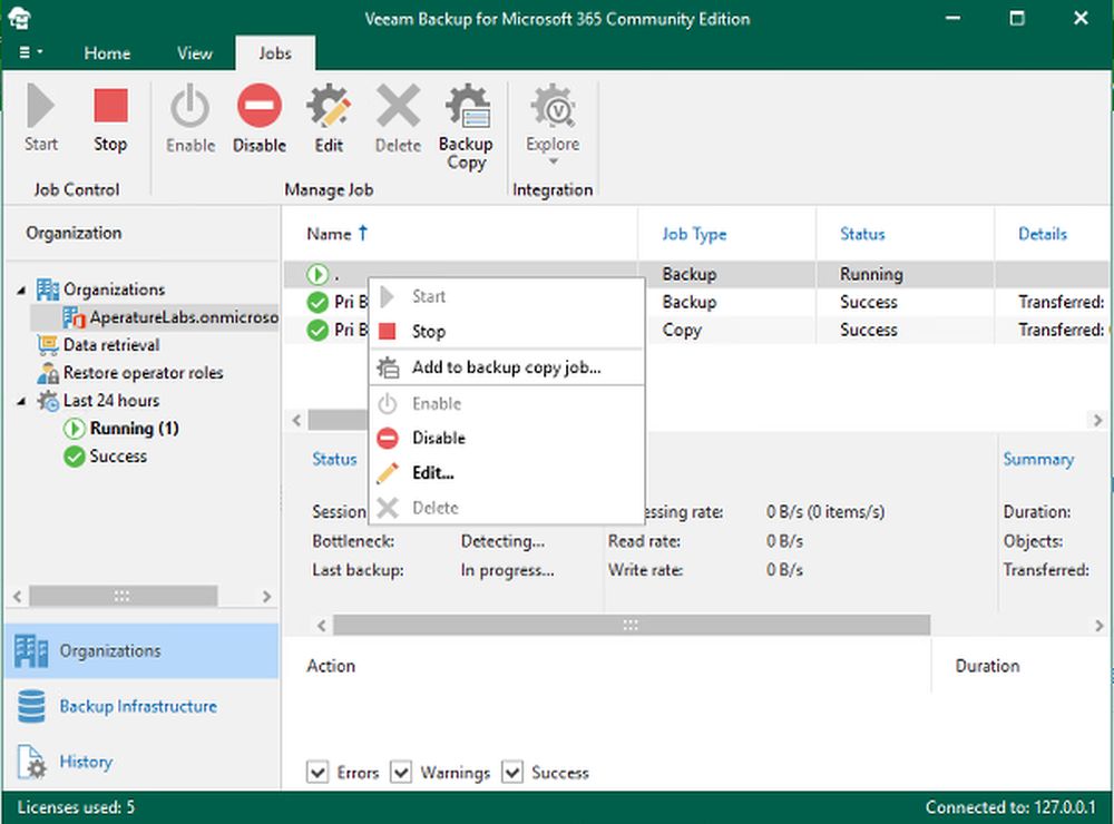 Veeam Backup per Microsoft 365