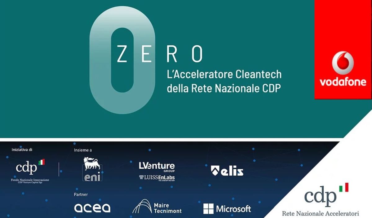 Vodafone Italia è partner dell'acceleratore ZERO di CDP dedicato a startup del Cleantech thumbnail