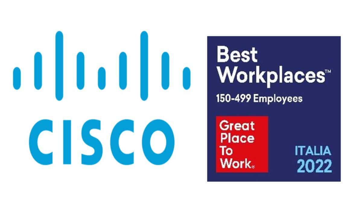 Cisco Italia è al primo posto nella Best Workplace 2022 thumbnail